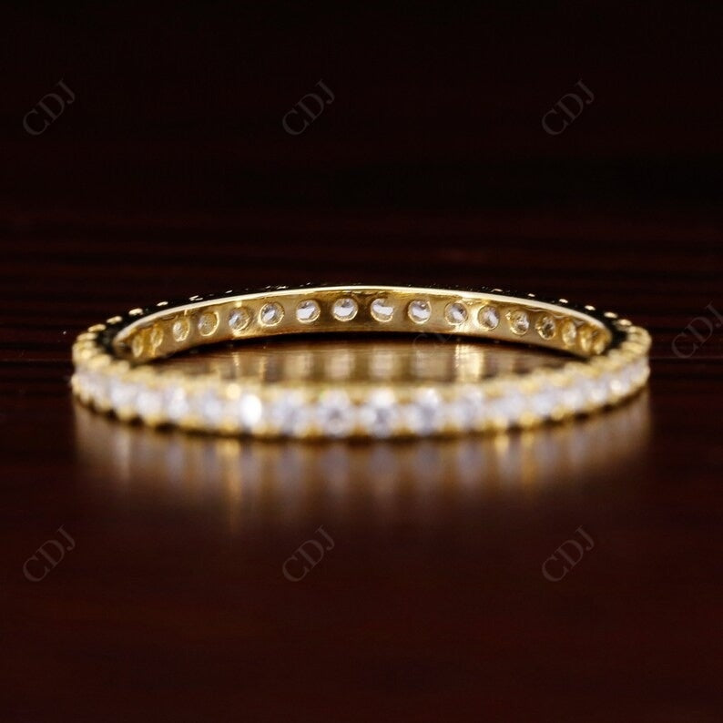 Round Cut Real Diamond Full Eternity Wedding Ring  customdiamjewel   