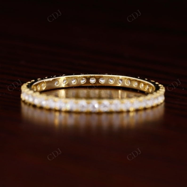 0.40CTW Round Cut Lab Grown Diamond Wedding Band  customdiamjewel   