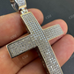 10K White Gold Diamond Cross Pendant For Men  customdiamjewel   