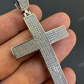 10K White Gold Diamond Cross Pendant For Men  customdiamjewel   