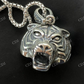 925 Sterling Silver 3D Tiger Cheetah Women’s Men’s Pendant  customdiamjewel   