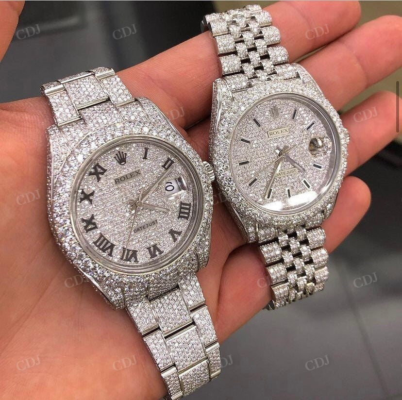 Rolex Diamond Custom Hip Hop Watches  customdiamjewel   