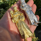 14K Gold St Joseph W Baby Jesus Pendant  customdiamjewel   