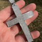 14K White Gold Cross Pendant For Men  customdiamjewel   