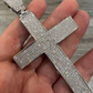 14K White Gold Cross Pendant For Men  customdiamjewel   