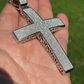 14K White Gold Cross Pendant For Men  customdiamjewel   