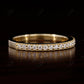 Art Deco Round Cut Natural Diamond Eternity Milgrain Wedding Band  customdiamjewel   