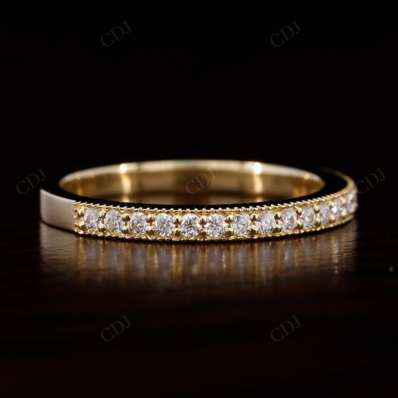 Milgrain 0.2CTW Lab Grown Diamond Band  customdiamjewel   