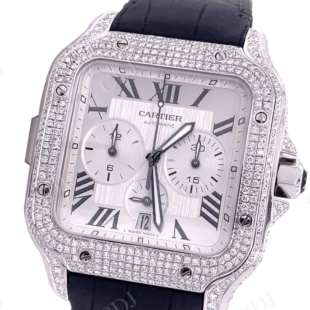 Cartier Automatic Movement Diamond Custom Watch  customdiamjewel   