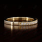 Art Deco Round Cut Natural Diamond Eternity Milgrain Wedding Band  customdiamjewel   