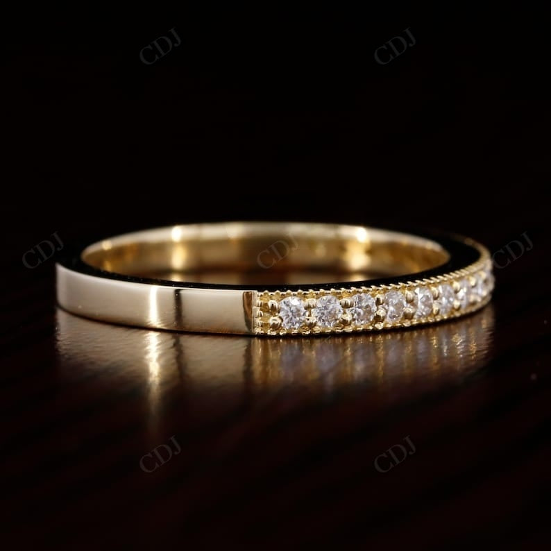 Milgrain 0.2CTW Lab Grown Diamond Band  customdiamjewel   