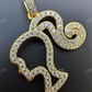 925 Silver Barbie Doll Diamond Pendant  customdiamjewel   