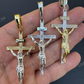 Solid 925 Silver Cross Jesus Piece Crucifix Pendant  customdiamjewel   