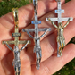 Solid 925 Silver Cross Jesus Piece Crucifix Pendant  customdiamjewel   