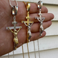 Solid 925 Silver Cross Jesus Piece Crucifix Pendant  customdiamjewel   