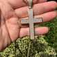 10K Yellow Gold Diamond Cross Pendant  customdiamjewel   