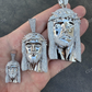 4k White Gold Diamond Jesus Piece Pendant  customdiamjewel   