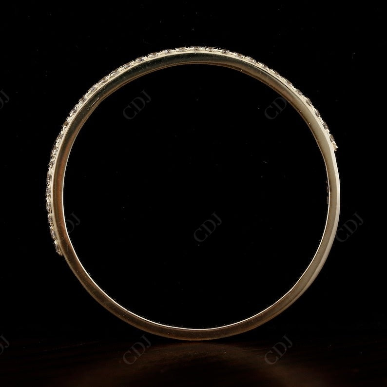 Unique Natural Diamond Half Eternity Thin Wedding Ring  customdiamjewel   