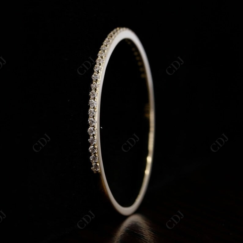 Unique Natural Diamond Half Eternity Thin Wedding Ring  customdiamjewel   