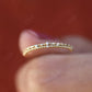 Half Etenity 14K solid Gold Real Diamond Bubble Wedding Band  customdiamjewel   