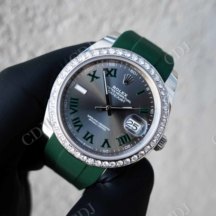 Rolex Custom Diamond Bezel Watch  customdiamjewel   