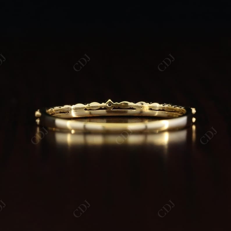 Half Etenity 14K solid Gold Real Diamond Bubble Wedding Band  customdiamjewel   