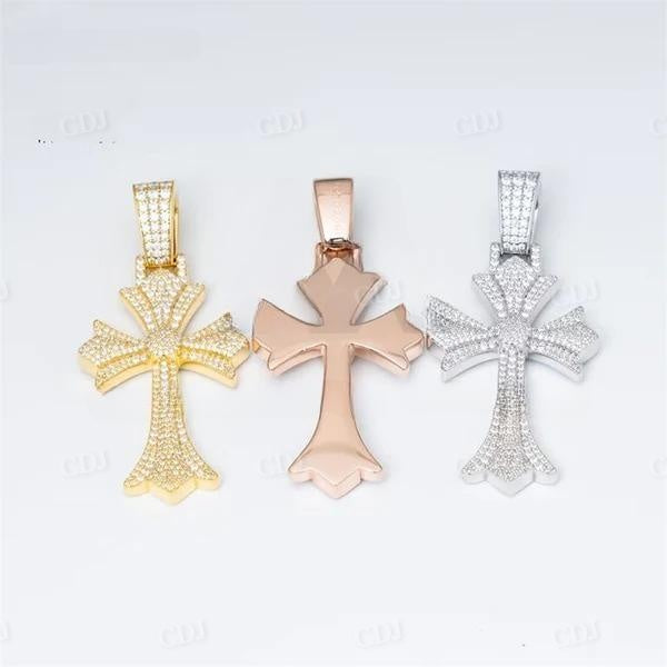 Stylish Fashion Design Fully Iced Cross Pendant  customdiamjewel   