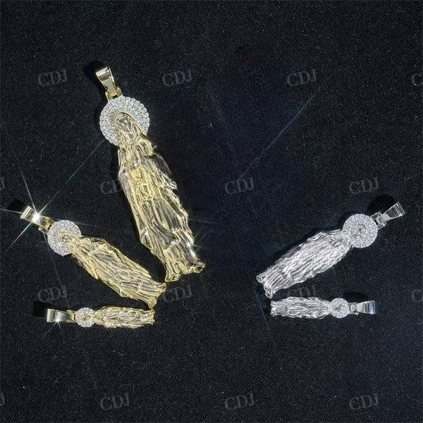 Three Different Sizes Diamond Jesus Pendant  customdiamjewel   