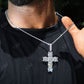 Round Big Diamond Hip Hop Cross Pendant  CustomDiamJewel   