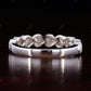 Heart Shape Natural Diamond Half Eternity Wedding Band  customdiamjewel   