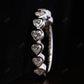 Heart Shape Natural Diamond Half Eternity Wedding Band  customdiamjewel   