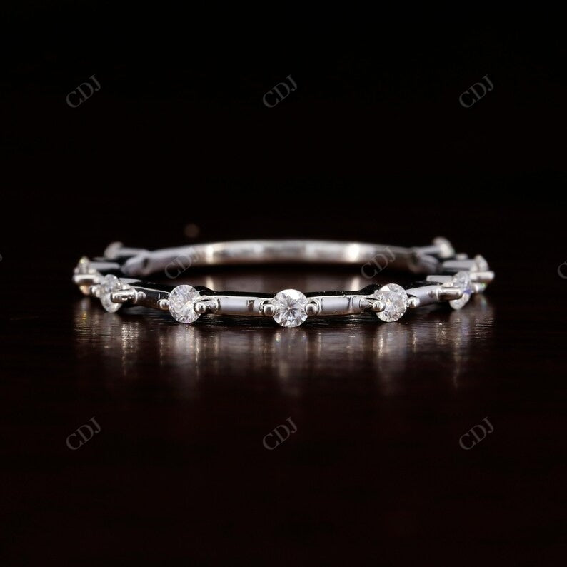 Round Cut Natural Diamond Solid Gold Wedding Band  customdiamjewel Sterling Silver White Gold VVS-EF