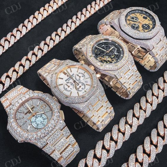 Arabic Dial AP Diamond Watch  customdiamjewel   