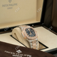 Blue Dial Chrono Hip Hop Watches  customdiamjewel   