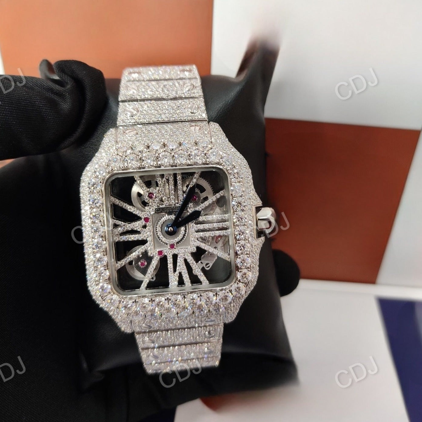 Hip Hop Ice Watches For Mens Trendy Numeric Moissanite Diamond Watches  customdiamjewel   