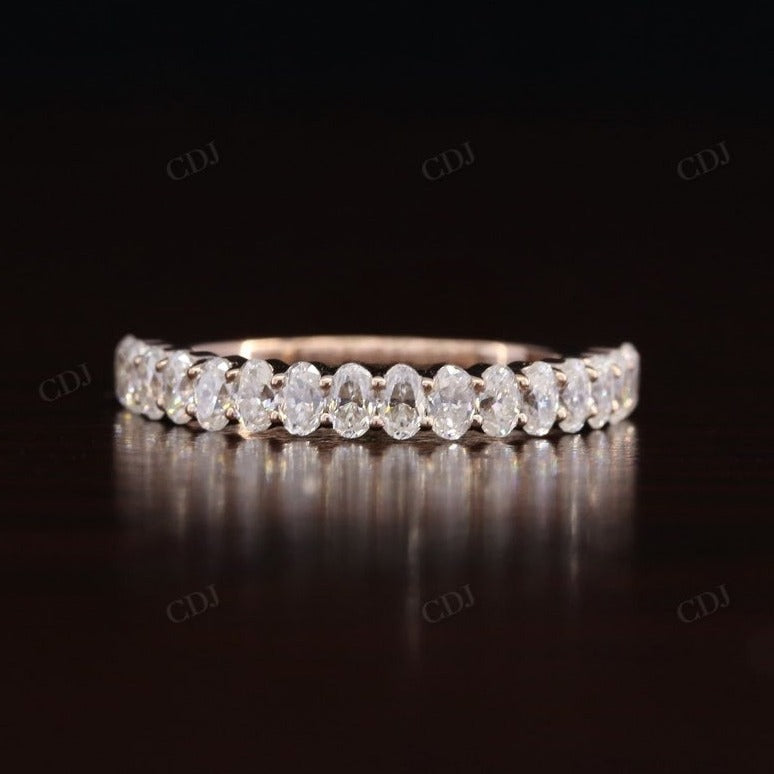 Half Eternity Natural Oval Diamond Band Women  customdiamjewel   