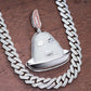 Round Diamond Hip Hop Style iced Out Pendant For Men hip hop jewelry CustomDiamJewel   