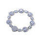 925 Silver Handmade Customized Moissanite Tunnel Link Bracelet hip hop jewelry CustomDiamJewel