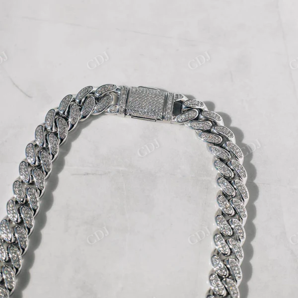 Diamond Cuban Chain Iced Out Hip Hop Necklace  customdiamjewel   