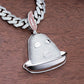 Round Diamond Hip Hop Style iced Out Pendant For Men hip hop jewelry CustomDiamJewel   