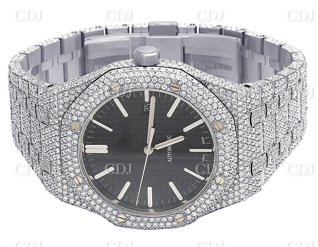 Iced Out Moissanite Diamond Watch Luxury Diamond Watch Handmade Automatic Watch Wholesale Price  customdiamjewel   