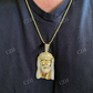 14k Gold Icy Jesus Piece Diamond Pendant For Men  customdiamjewel   