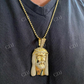 14k Gold Icy Jesus Piece Diamond Pendant For Men  customdiamjewel   