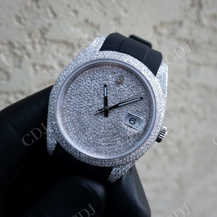 Rolex Custom Diamond Luxury Watch  customdiamjewel   