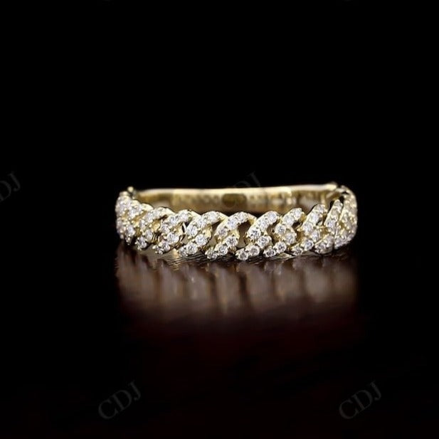 Cuban Designer 0.40CTW Lab Grown Diamond Band  customdiamjewel   