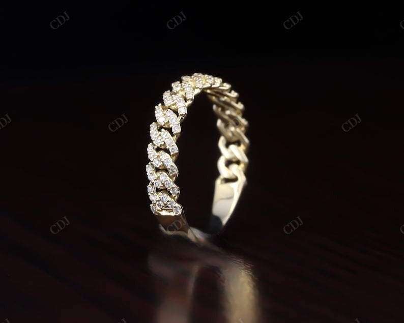 Natural Diamond Cuban Link Chain Wedding Band  customdiamjewel   