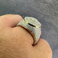 Men's Moissanite Hip Hop Iced Ring  customdiamjewel   