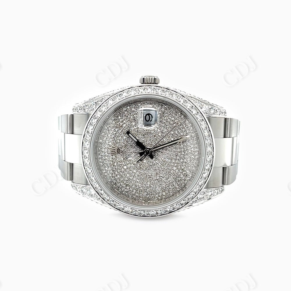 Rolex Diamond Dial Custom Luxury Watch  customdiamjewel   