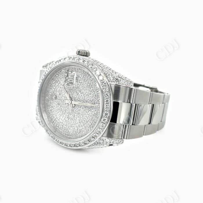 Rolex Diamond Dial Custom Luxury Watch  customdiamjewel   