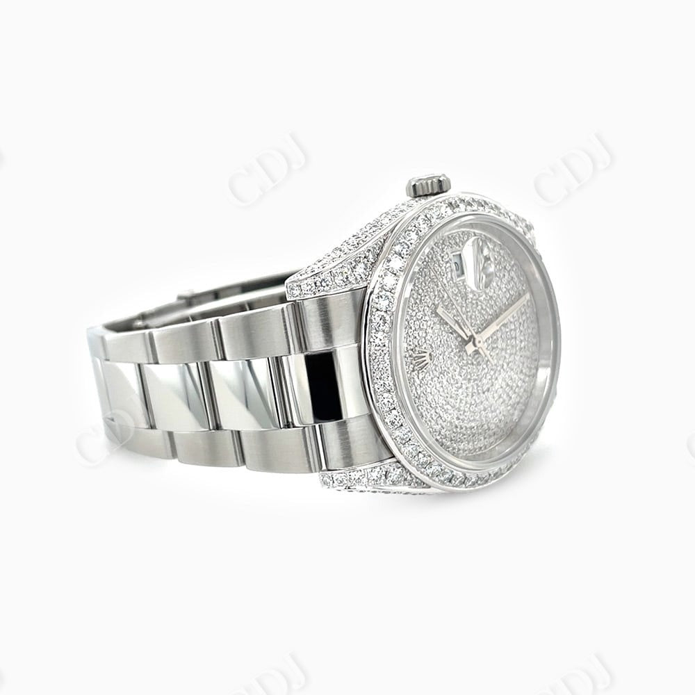 Rolex Diamond Dial Custom Luxury Watch  customdiamjewel   